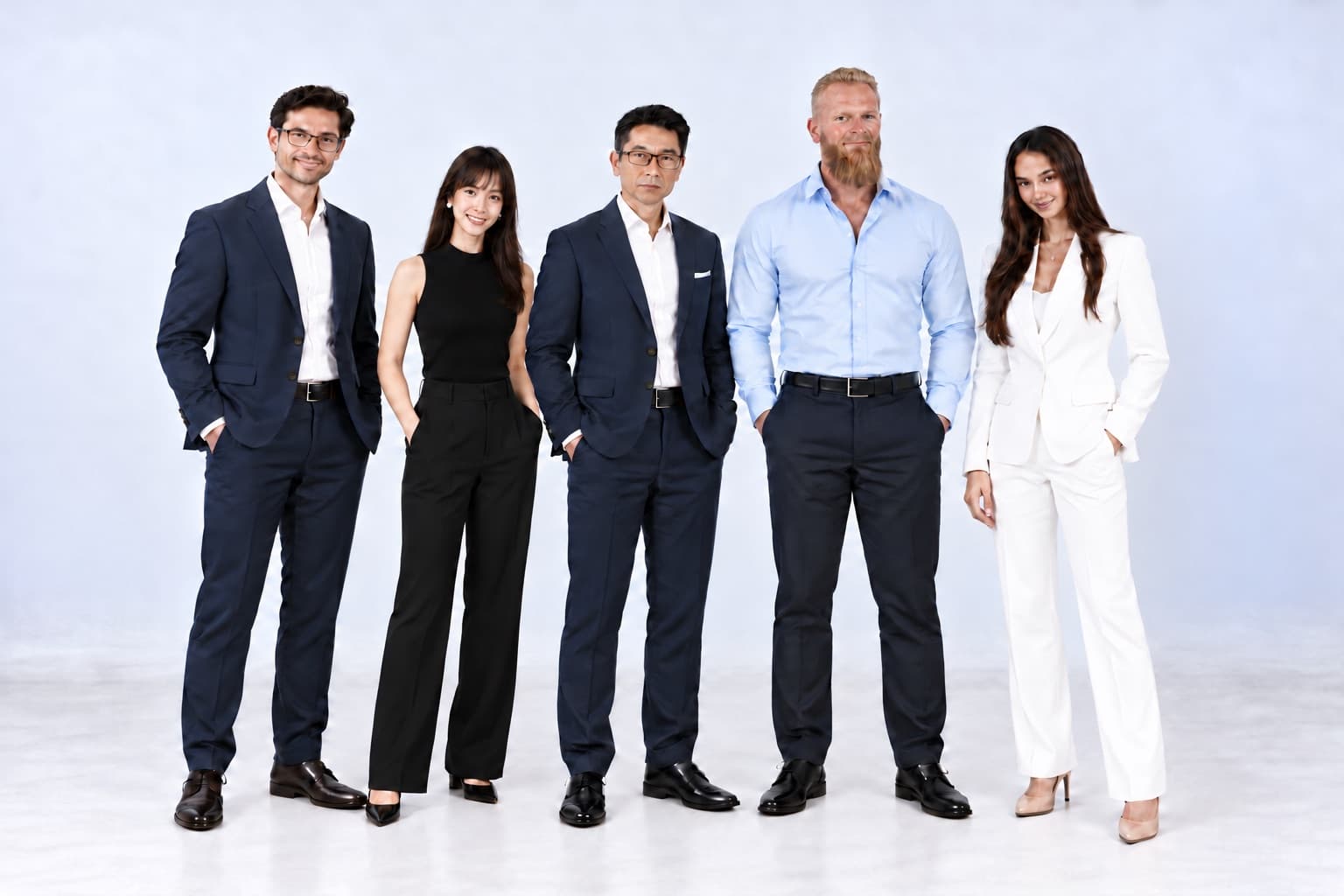 The SnapLedger team — five colleagues standing together